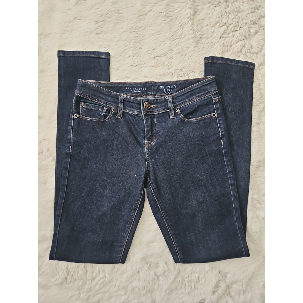 The Limited Denim Skinny Leg Jeans 4R Dark Wash Comfort Stretch